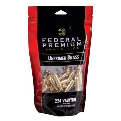 Federal 100ct Unprimed Bagged Brass 224 Valkyrie