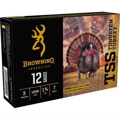 Browning B193921237 TSS Tungsten Turkey 12 Gauge 3" 1-3/4oz 7 Shot 1200 fps