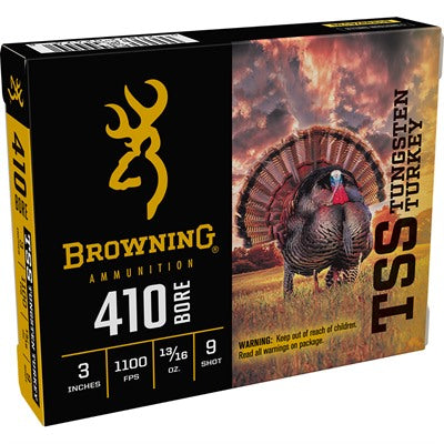 Browning B193924139 TSS Tungsten Turkey .410 Bore 3" 13/16oz 9 Shot 1100 fps