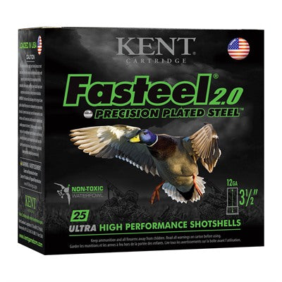 Kent Cartridge Fasteel 2.0 Precision Plated Steel 12 Gauge 2.75 in / 2.75 in BB 1-1/16 oz