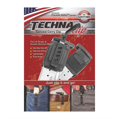 Techna Clip Universal Pocket Magazine Holder for .22 .380 9mm Pistols