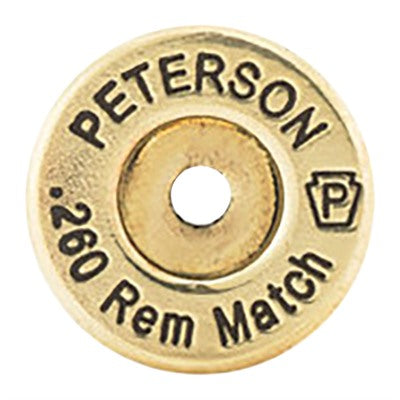 Peterson .260 Remington Unprimed Brass Cases Box of 500