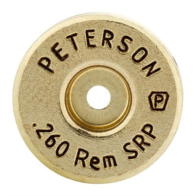 Peterson .260 Remington Brass Cases 500-Pack