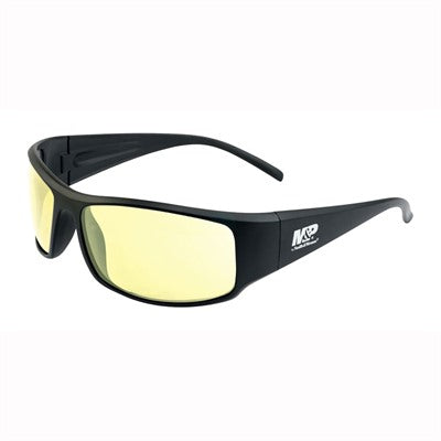 M&P Thunderbolt Shooting Glasses Black Frame with Amber Lens
