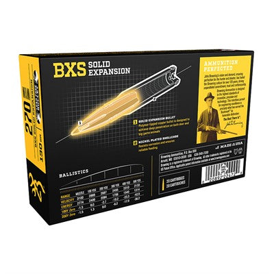 Browning BXS Copper Expansion .270 Winchester 130 gr PolyTip ammo