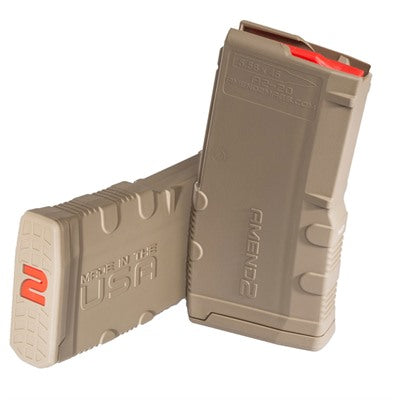Amend2 M2 AR-15 5.56mm 20-Round FDE Polymer Magazine