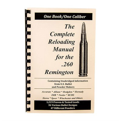 Loadbooks .260 Rem Handloading Data Booklet
