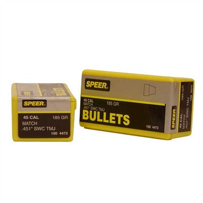 Speer .45 .451 185gr Total Metal Jacket Match Reloading Bullet