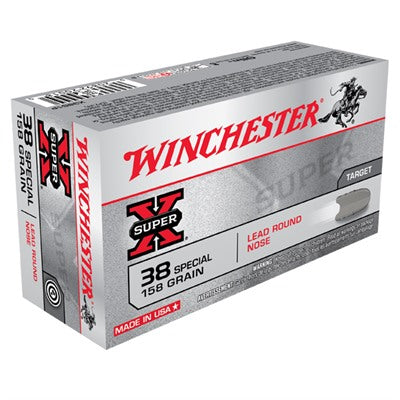 Winchester X38S1P Super X Lead Round Nose LRN 158 Grain .38 Special