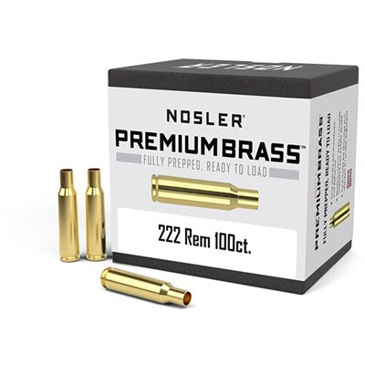 Nosler 222 Remington Premium Brass Reloading Components