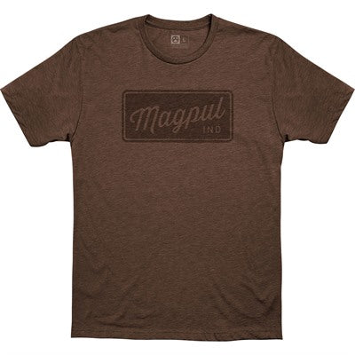 Rover Block CVC T-Shirt Medium Brown Heather Short Sleeve