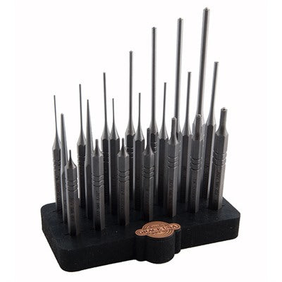 21-Piece Steel Punch Set with Bench Block