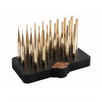 20-Piece Brass Punch Set with Bench Block