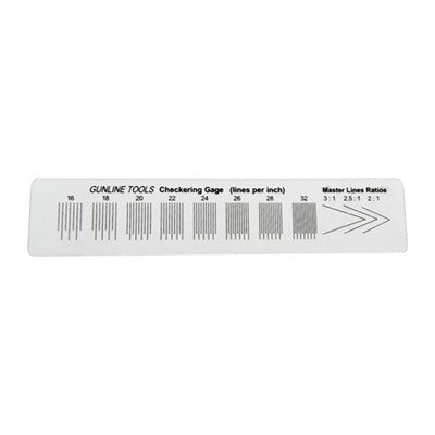 Checkering Gauge and Ruler for Gunsmiths