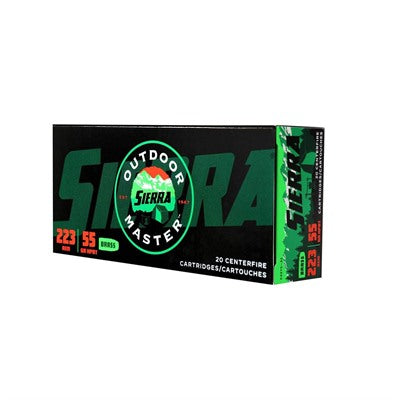 Sierra A937532 Outdoor Master Hollow Point Boat Tail HPBT 55 Grain .223 Remington