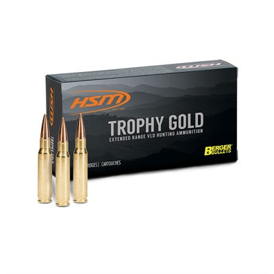 HSM 264WM140VLD Trophy Gold Berger Hunting VLD Match  140 Grain .264 Winchester Mag