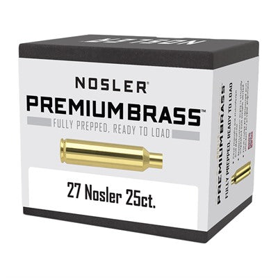 27 Nosler Premium Brass Reloading Cases