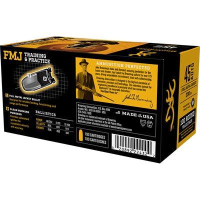 Browning Value Pack .45 ACP/Auto 230 gr FMJ ammo