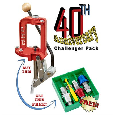 Challenger Anniversary Press Kit with 3-Die Breech Lock Reload Dies