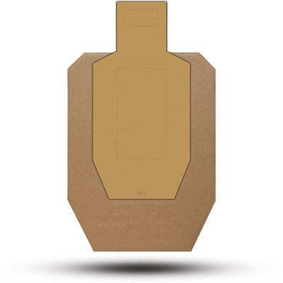 IPSC Alpha & Charlie Reface Outline Target - 25 Pack