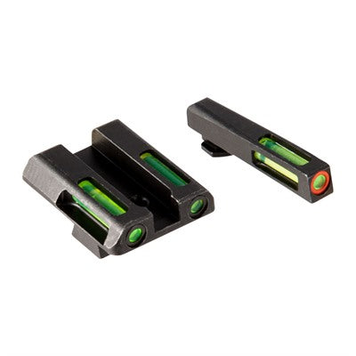LiteWave H3 Tritium Orange Ring Front Sight Set with Green LitePipes