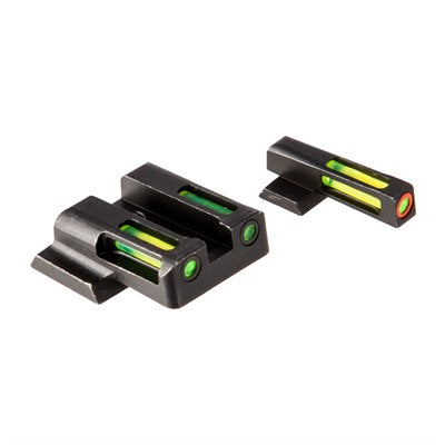 LiteWave H3 Tritium Orange Ring Front Sight Set with Green LitePipes