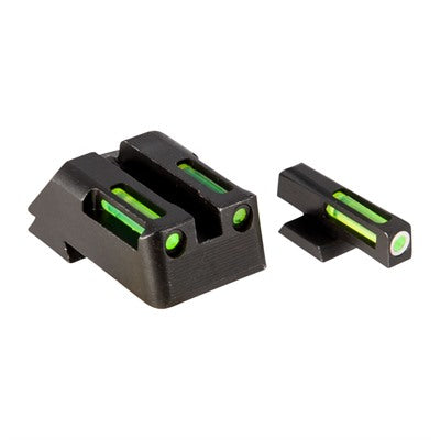 LiteWave H3 Tritium Orange Ring Front Sight Set with Green LitePipes