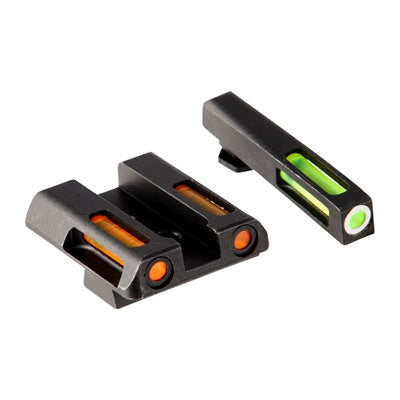 LiteWave H3 Tritium Orange Ring Front Sight with Green & Orange LitePipes
