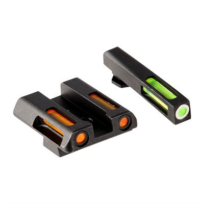 LiteWave H3 Tritium Orange Ring Front Sight Set with Green and Orange LitePipes
