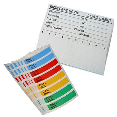 Ammunition Load Labels for Reloading