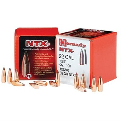 NTX Rifle Bullets 22 Caliber .224"
