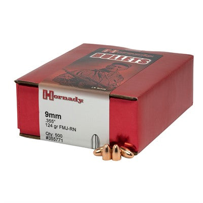 Full Metal Jacket 9MM Caliber 0.355" Pistol Reloading Bullets