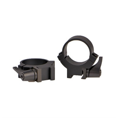 Warne Maxima Horizontal QD Rimfire Scope Rings 3/8 Dovetail 1 In Medium Matte Black