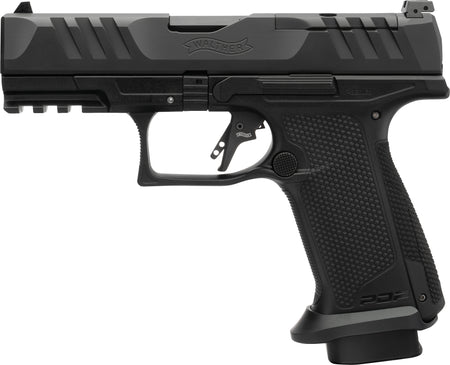 Walther Arms 4796065 PDP F-Series Pro 9mm Luger 10+1 4" Black Steel Barrel, Black Serrated/Optic Ready Steel Slide, Black Polymer Frame w/Picatinny Rail, Medium Backstrap Grip
