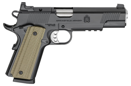 Springfield Armory PO9230AOS 1911 Operator 45 ACP 8+1 5" Black Cerakote Optic Ready Carbon Steel Slide Black Cerakote VZ G10 Grip