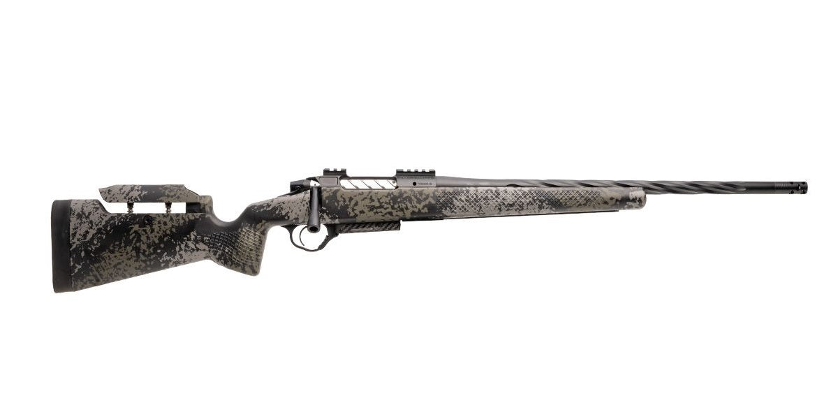 Seekins Precision 0011710239-F Havak PH3 6.5 PRC 24" Black Fluted Threaded Barrel, Black Picatinny Rail Steel Receiver, Adj Cheek Riser Mountain Shadow Synthetic Stock