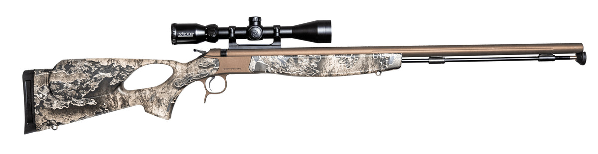 CVA Optima V2/LR .50 Cal Thumbhole Stock & Scope Package Brown/Realtree