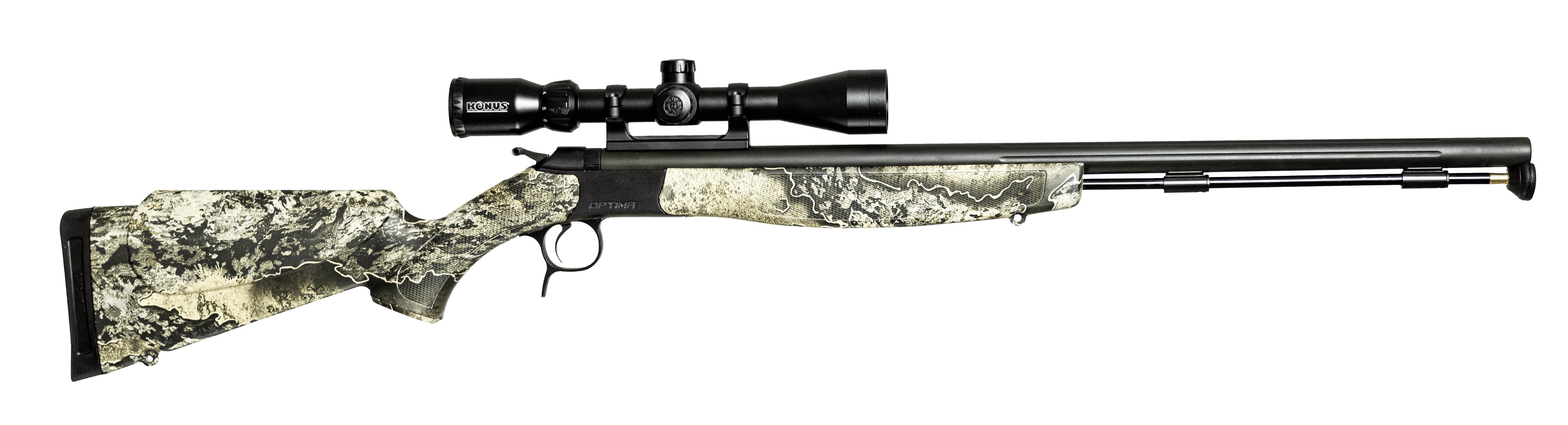 CVA Optima V2 .50 Cal Black/Realtree Escape Stock & Konus 3-9x40 Scope Package