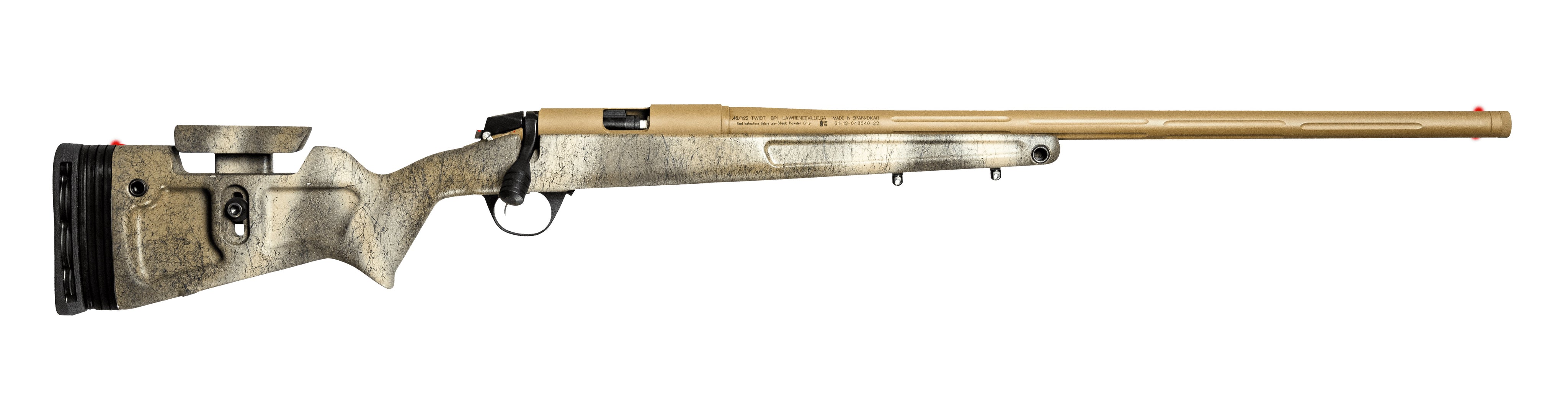 CVA Paramount Pro V2 RBP Muzzleloader 45 Cal Cerakote Nitride Camo 26 Inch Threaded Barrel 1:22 Twist Veriflame Ignition