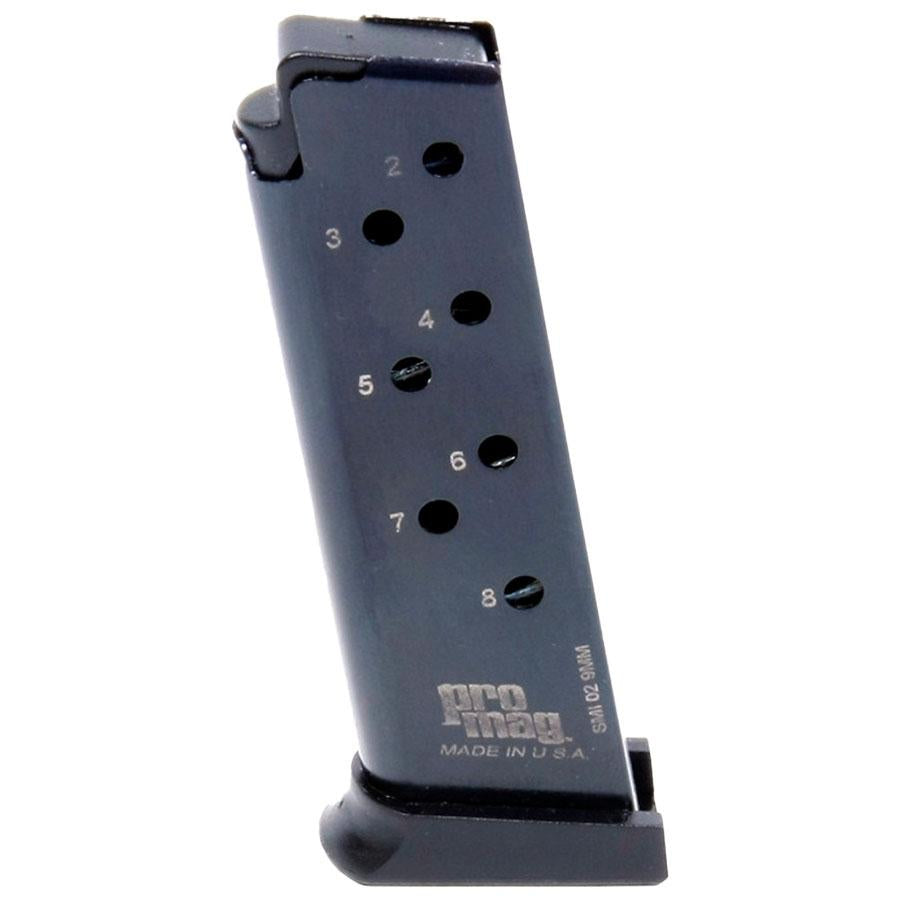ProMag S&W 908/3913/3914/3953 Handgun Magazine 9mm Blued Steel 8-Round