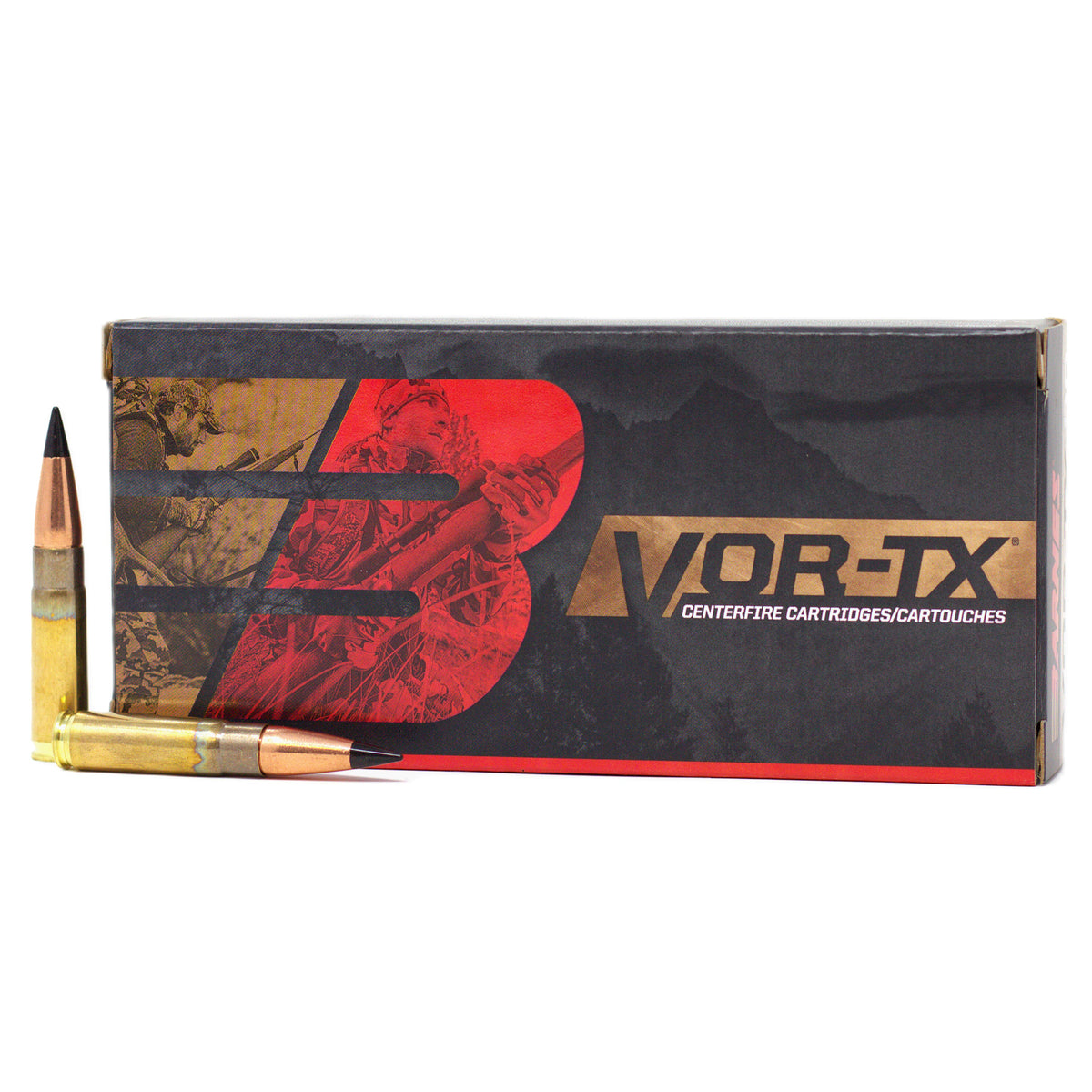 Barnes 21548 VOR-TX Tipped Triple Shock X TAC-TX Flat Base 110 Grain .300 AAC Blackout 2350 FPS