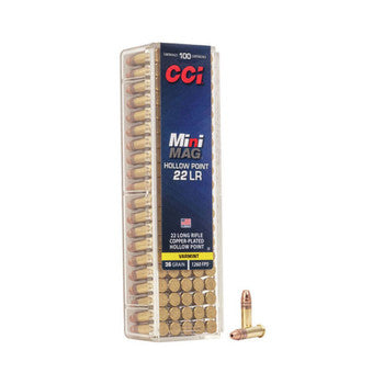 CCI Mini-Mag High Velocity .22 Long Rifle 40 gr JHP ammo