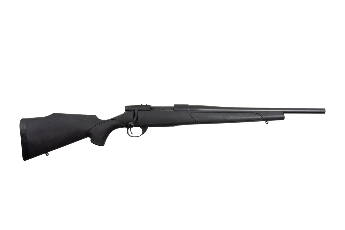 Weatherby VTX308NR18T Vanguard Obsidian 308 Win 4+1 18" Blued Threaded Barrel, Blued Stainless Steel Drilled & Tapped Receiver, Black Monte Carlo Synthetic Stock