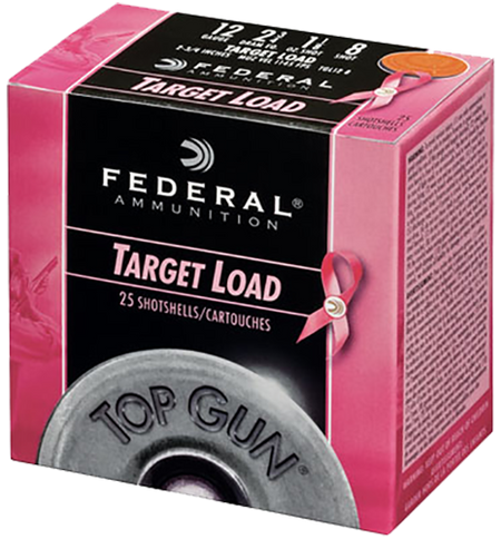 Federal Top Gun Pink Edition Load 12 Gauge (12 ga.)  2.75 in. 1 1/8 oz. 8 Shot 25 rd.