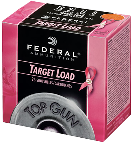 Federal Top Gun Pink Edition Load 12 Gauge (12 ga.)  2.75 in. 1 1/8 oz. 8 Shot 25 rd.