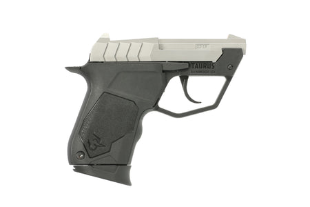 Taurus 1-22TUC139 22TUC Micro-Compact Frame 22 LR 9+1 2.50" Matte Stainless Steel Tip-Up Barrel, Matte Stainless Serrated Stainless Steel Slide, Black Polymer Frame, Black Polymer Grip