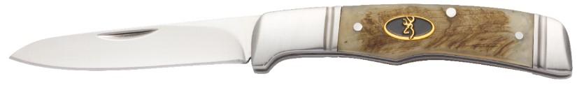 Browning Joint Venture Pocket Knife Jigged Sheep Horn Handle 3" Blade