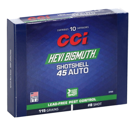 CCI #8 .45 ACP/Auto 115 gr Shot Shell ammo