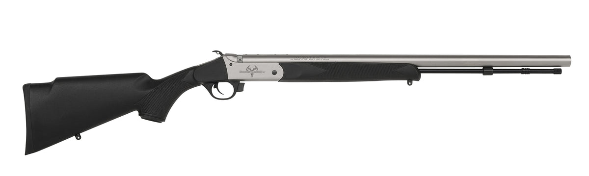 Traditions Buckstalker XT Muzzleloader 50 Cal 209 Primer 24 Inch Stainless Cerakote Barrel Black Synthetic Stock