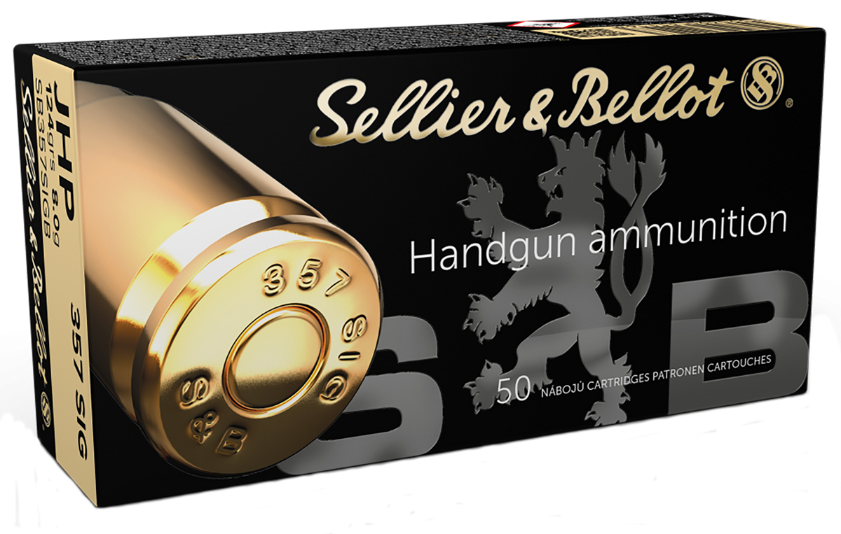 Sellier and Bellot Handgun .357 Sig 124 gr JHP ammo